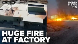 Fire crews extinguish 2-alarm blaze at Stella-Jones plant in Arlington hours after start