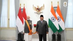Presiden Prabowo Anugerahkan Tanda Kehormatan Bintang Republik Indonesia Adipurna kepada PM Modi